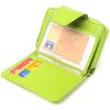 Vertical Bright Women's Purse with a Coin Holder with a Zipper Made of Genuine Leather Flotar CANPELLINI Wallet 21603 Light Green