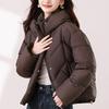 Fashion Winter Jackets Woman Short Parkas Hooded Plus Size Loose Thick Warm Outerwears Women's Coats