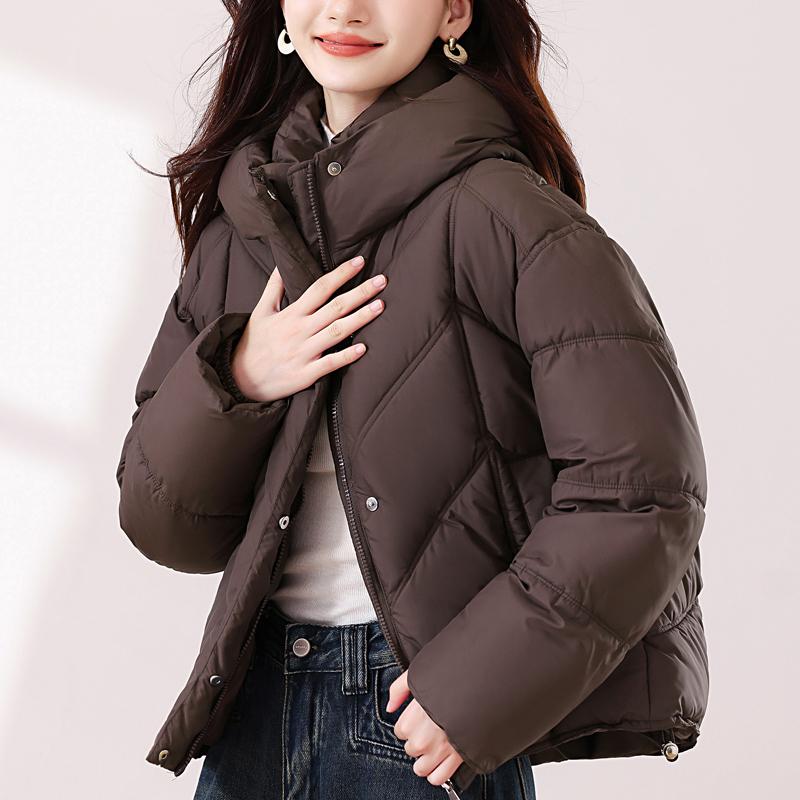 Fashion Winter Jackets Woman Short Parkas Hooded Plus Size Loose Thick Warm Outerwears Women's Coats