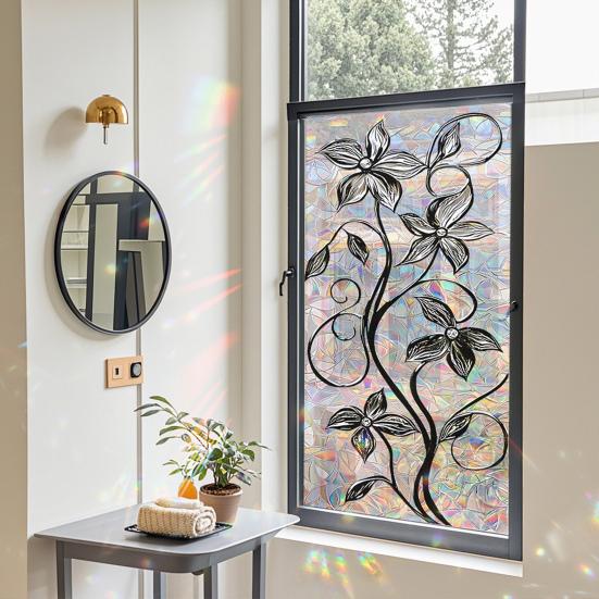 Static Glass Sticker Privacy Protection Film Softens Light Electrostatic Glass Sticker Waterproof Scratch-Proof Easy Care Window Decal