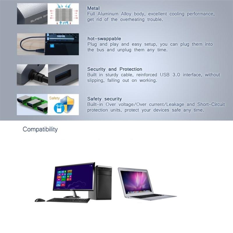 USB3.0 to Ethernet Adapters 3 Port USB3.0 Hub with 1 Gigabits Ethernet Port Laptops Networking Adapters Expander