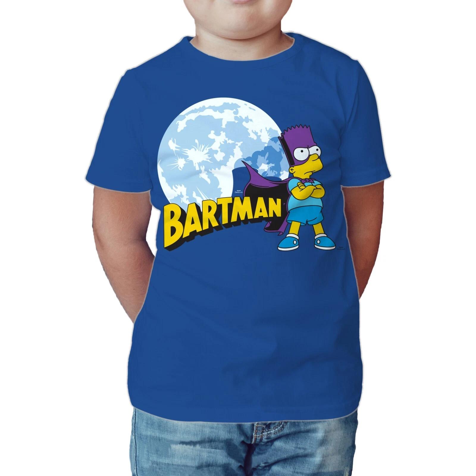 The Simpsons Bartman Watcher Official Kids T-Shirt Retro Cartoon Homer Bart Tee 100