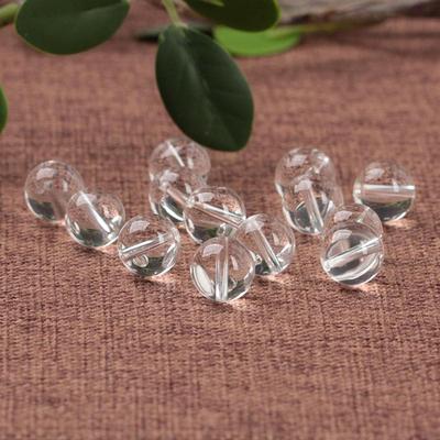 White Crystal Semi-finished Transparent Beads for DIY Jewelry - Bracelets, Necklaces, & Buddhist Beads