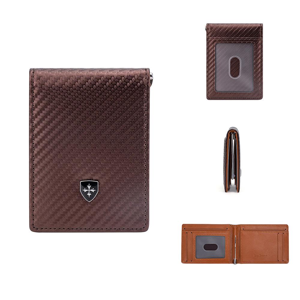Men's card bag New carbon fiber RFID thin multi-card multi-function certificate, anti-magnetic card sleeve
