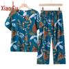 Women's Floral Print Short Sleeve Two-Piece Summer Set
