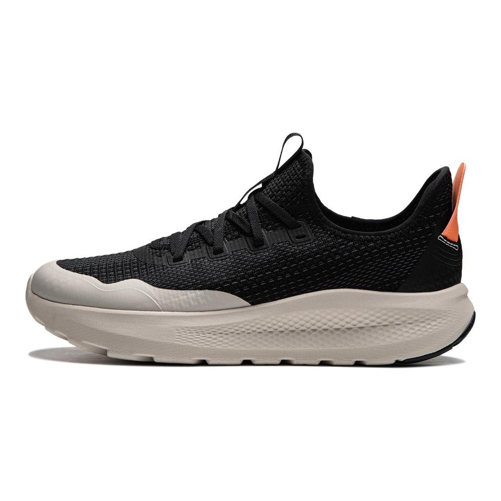 Li Ning Cloud Yi Slip On Cushioning Slip Resistant Abrasion Resistant Low top Casual Shoes Men's Black Gray AGLU261-2