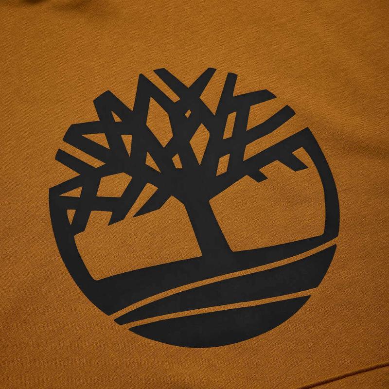 Timberland Af Tfo Tree Logo Brushback Hoodie Fashion Versatile Long Sleeve Sweatshirt Men Hoodies Yellow A4445-P47