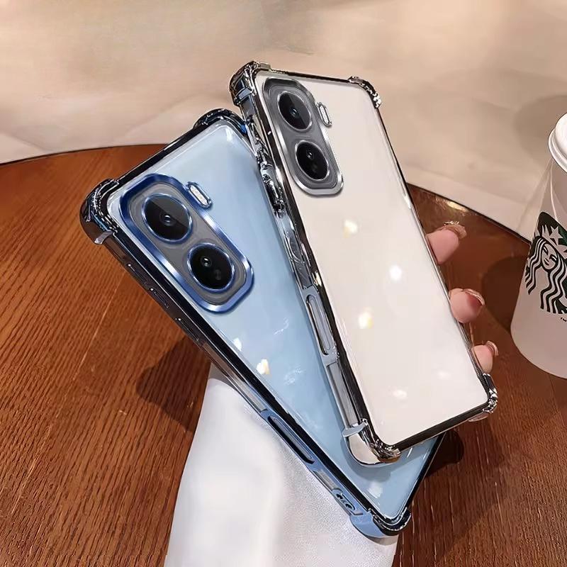 Four Corners Anti-shock Protection Cases For VIVO IQOO Neo 11 Plating Lens Protection Film Cover Bumper For IQOO Neo11