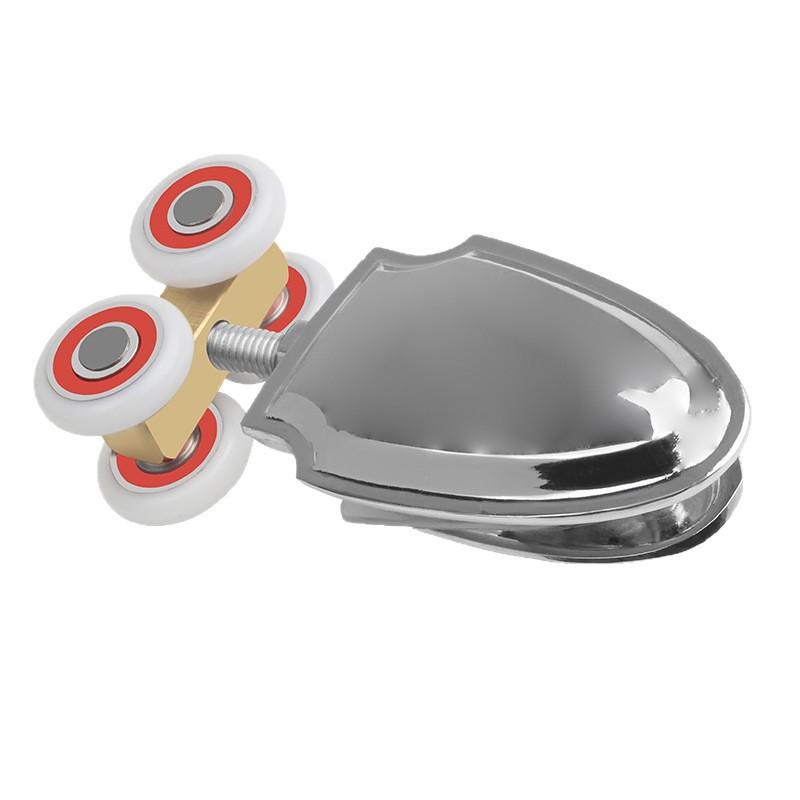 Glass Shower Sliding Door Wheel and Tapered Hanging Clip Pulley