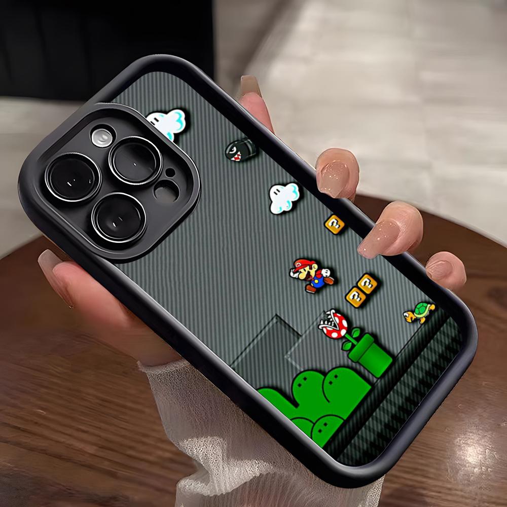 

Game Super Mario Phone Case For IPhone 17 Pro Max 15 Pro 16 14 Plus 12 13 Mini 11 Pro Shockproof Soft Cover iPhone 16 Plus