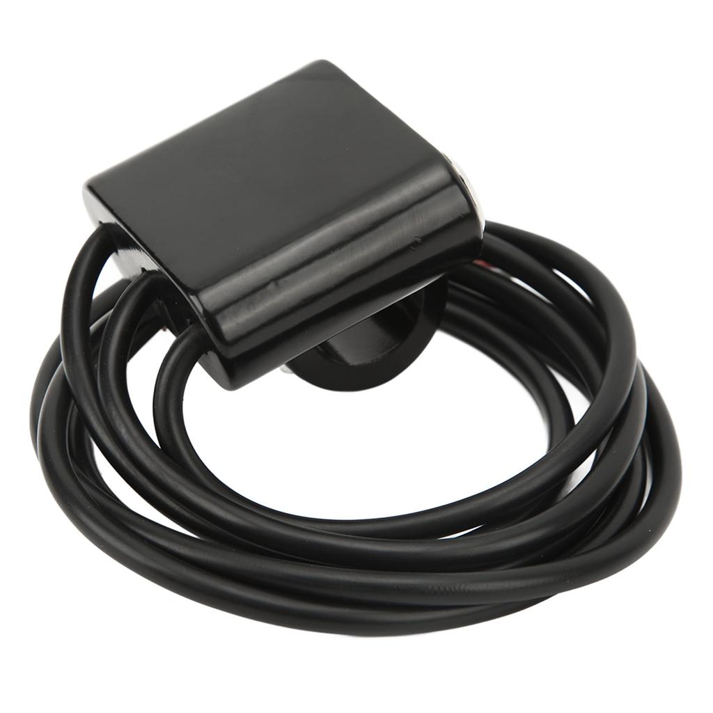 Motorcycle Push Button Aluminium Alloy 3 Bottons with Self Lock Reset Electric Bike Handlebar Switch for Conversion