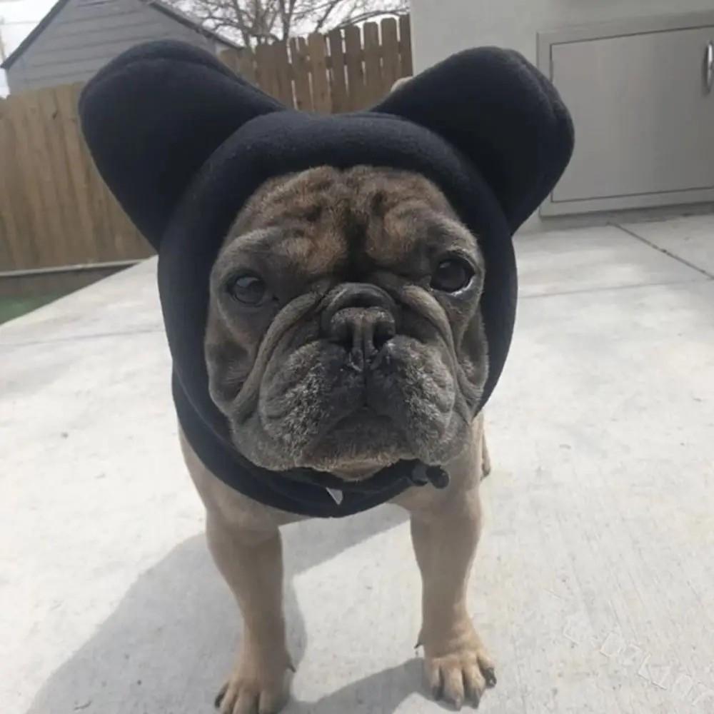 Adjustable Dog Ears Hoodie Caps Soft Dog Headgear Pets Supplies Casual Pet Cap  Cold Weather