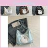 Stylish Korean School Tote Bag For Women Large Capacity Cute Shoulder Backpack In Black Beige Brown Or Blue
