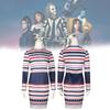 Beetlejuice Cosplay Costume Astrid Striped Dress For Halloween Role Play