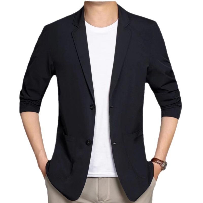 Casual Suit Men's Solid Color Breathable Small Suit Thin Jacket