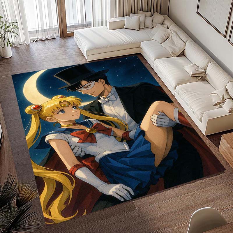 Diese beliebte Spielmatte im Anime-Design mit Pretty Guardian Sailor Moon besteht aus bequemem, weichem, dickem und rutschfestem Flan