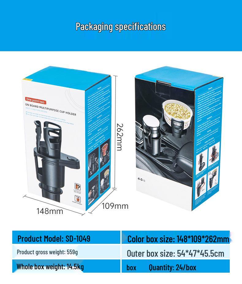 Large Multifunctional In-Car Drink Holder Expander for North American Vehicles