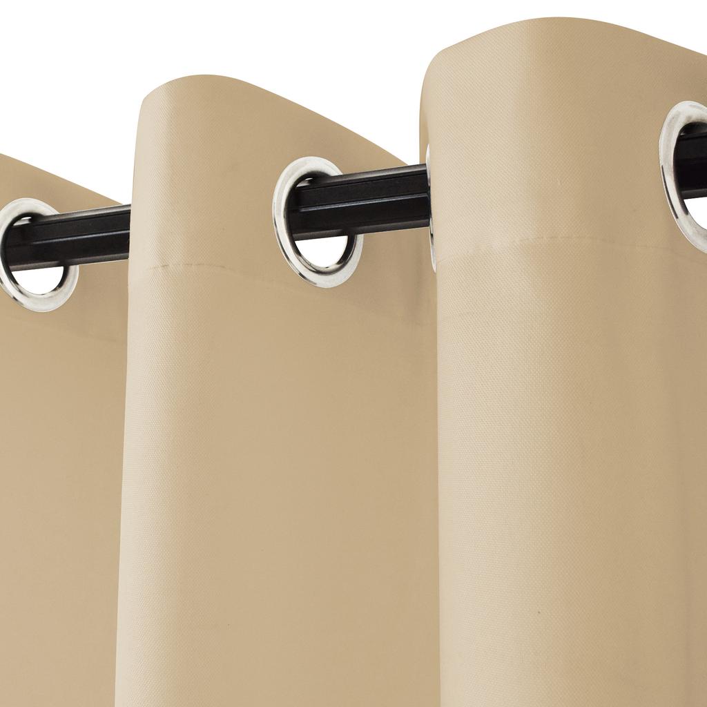 Patio Outdoor Waterproof Curtains Eyelets Insulated Insulated Window Drapes Rod Pocket Tap Top Gazebo Pergola Curtains Windproof