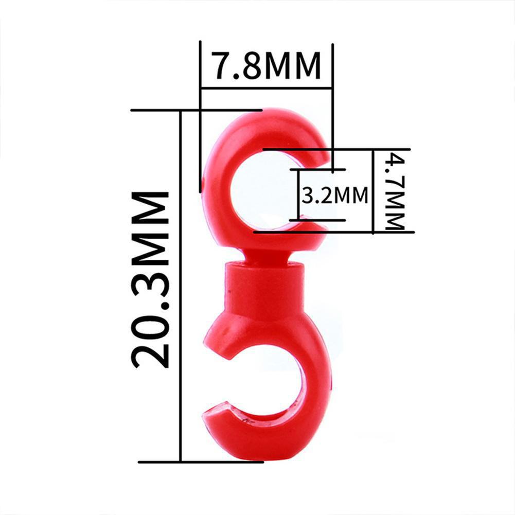 10-Pack Mountain Bike Handcuff Cable Organizer S Buckle for Derailleur & Brake Oil Tube