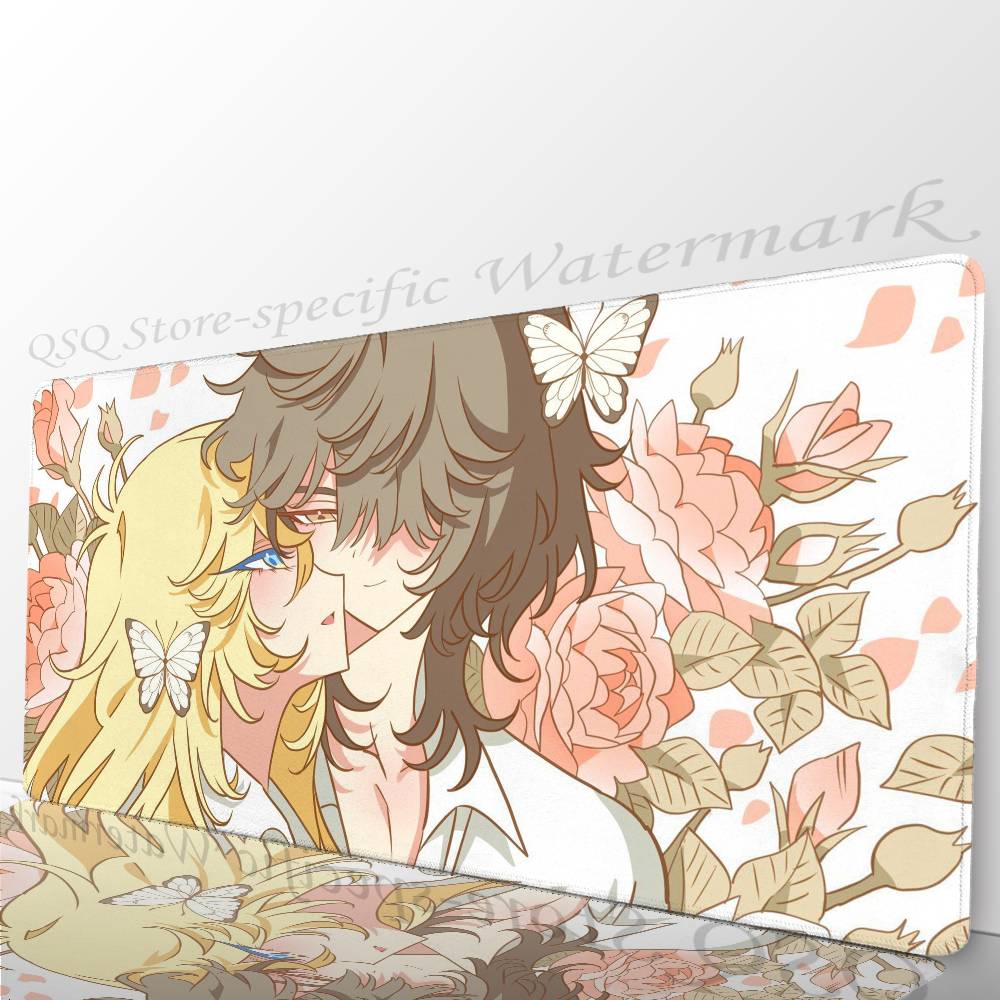 The Rose Of V-Versailles Anime Mousepad Mouse Mat Desk Mat With Pad Gaming Accessories Prime Gaming XXL Keyboard Pad Padding M