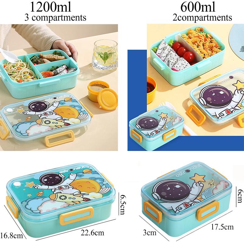 Cute Lunch Box for Kids Girls Boys With Compartments Bento Lunchbox School Child Leakproof Children's Food Snack Boxes New 2026