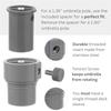 For Baja Deck Pools Compatible Pool Umbrella Pole Stabilizer Sleeve Adapter-Insert For 1.35 In& 1.5 In Umbrellas Hole Holders