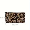 Make-up-Tasche Leopardenmuster Make-up-Tasche Horizontal Quadratisch Reißverschluss Damen-Make-up-Tasche