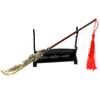 22cm Dragon Crescent Inspired Decorative Metal Art Figurine Chinese Legend Guan Yu Cultural Collectible Display Gift for Home