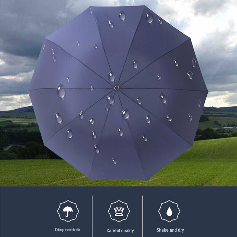 Tiangang 3-voudige 10-ribs Extra Grote Zon/Regenparaplu