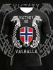 Norwegian Football 3D Printed Training T-Shirt, Breathable Quick Dry Summer Family Matching Tee