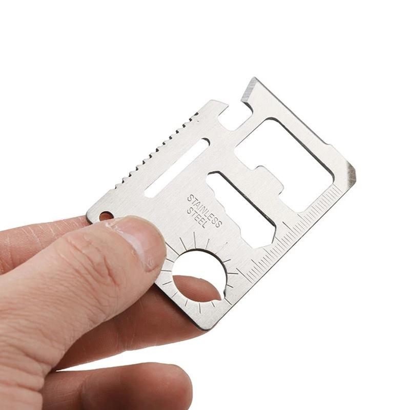 11 In 1 Portable Outdoor Camping Survival Multi-Tool Tourism Equipment Mini Card