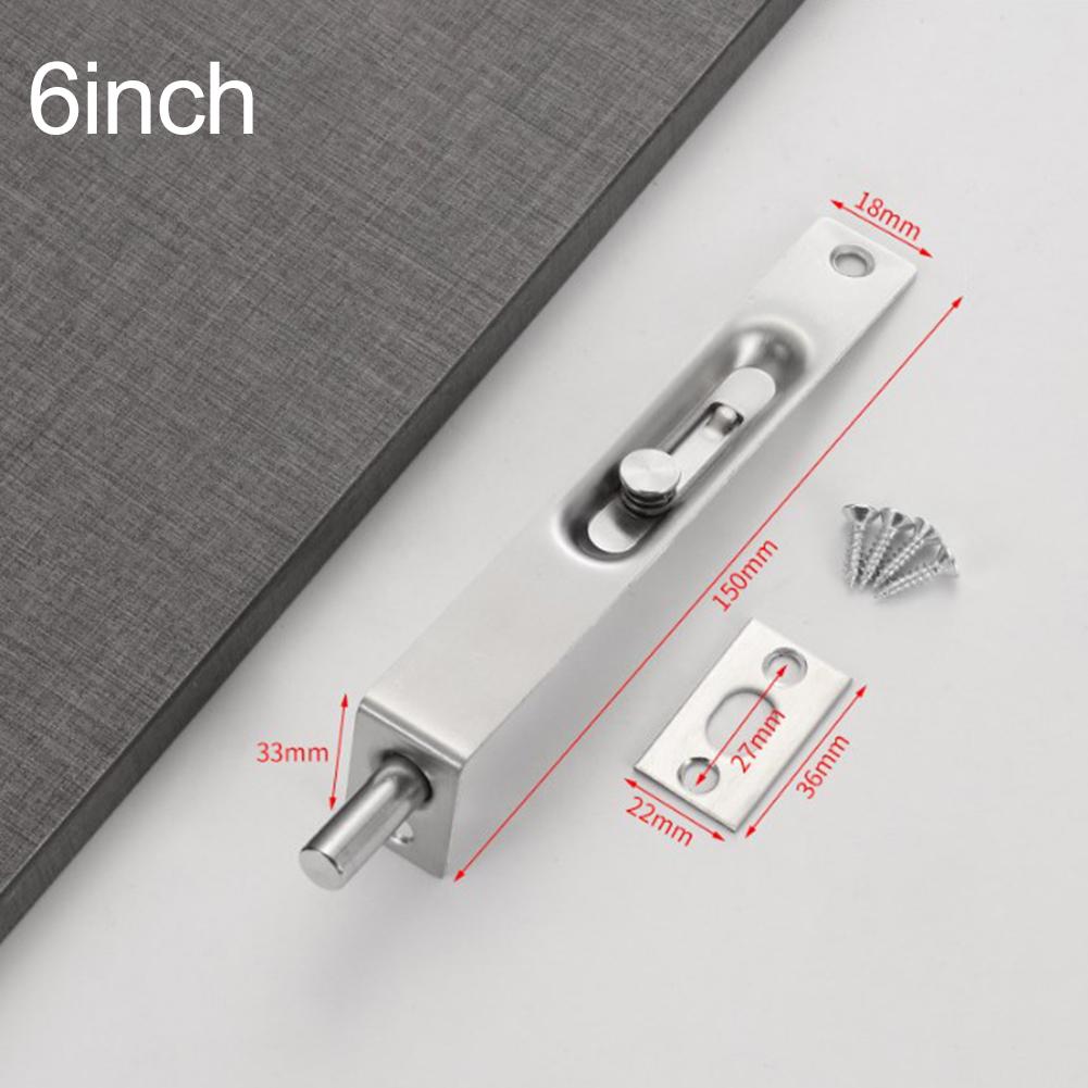 Дверной замок с задвижкой из нержавеющей стали, скрытый раздвижной двойной дверной замок, защитный противоугонный замок, фурнитура для улучшения дома