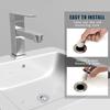 Hair Catcher Wash Basin Bounce Drain Filter With Anti-clogging Basket Sink Pop-Up Drain Plug
