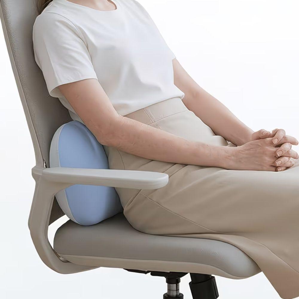 Ice Silk Office Nap Pillow Slow Rebound Neck Pillow Portable Lumbar Pillow  Bedroom