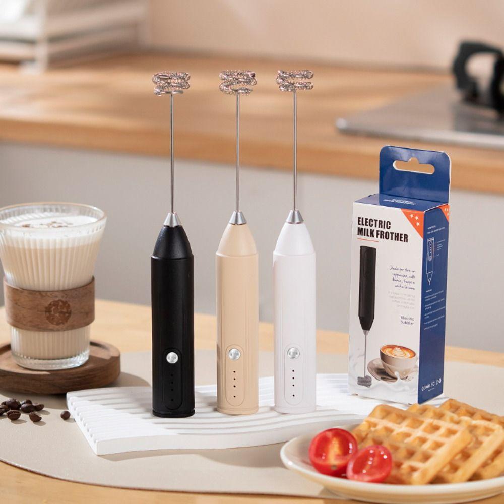 Stainless Steel Mixer Head Electric Milk Frother Handheld Coffee Mixer  Coffee Making