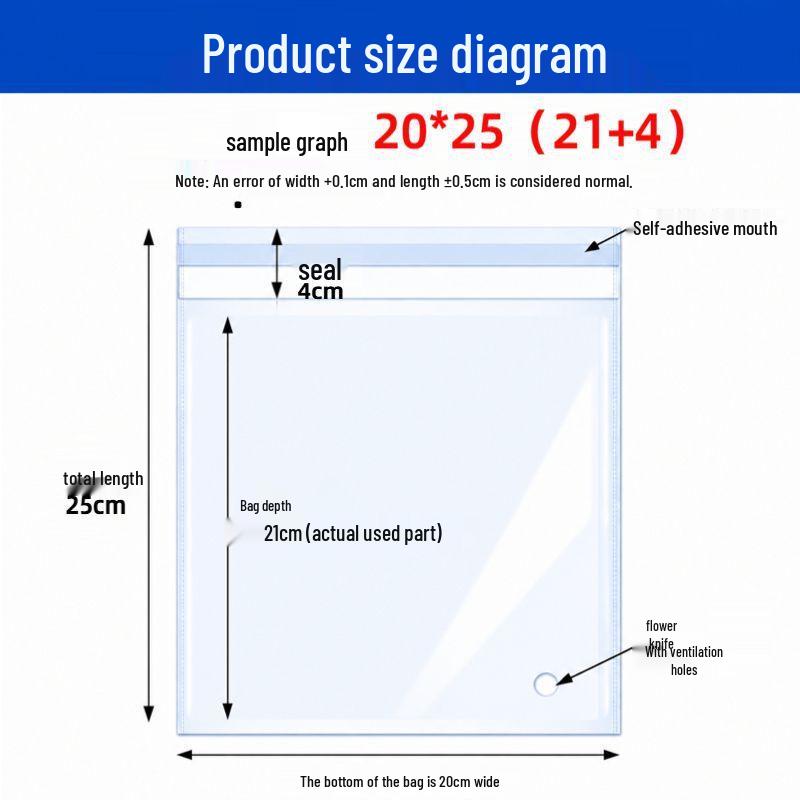 OPP Transparent Self-Adhesive Clothing Packaging Bag