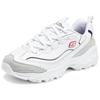 Skechers DLites 1.0 Simples Cómodas Duraderas de Caña Baja Zapatillas Estilo Papá Mujer Blanca 150231-WNVR