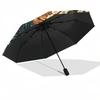 Mystischer Pilzgarten Thema Automatischer Regenschirm Kompakt 8-Rippen-Design Stabile Konstruktion Langlebiger Schirm Stilvolles Accessoire