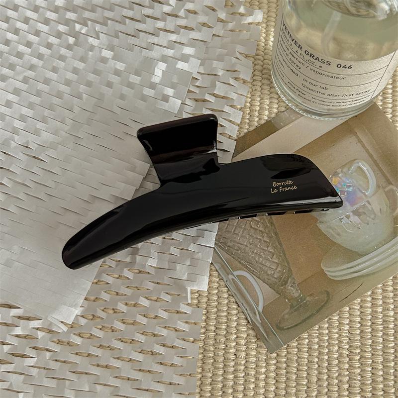 2024 High-End Korean French Chocolate Acetate Hair Claw for Women