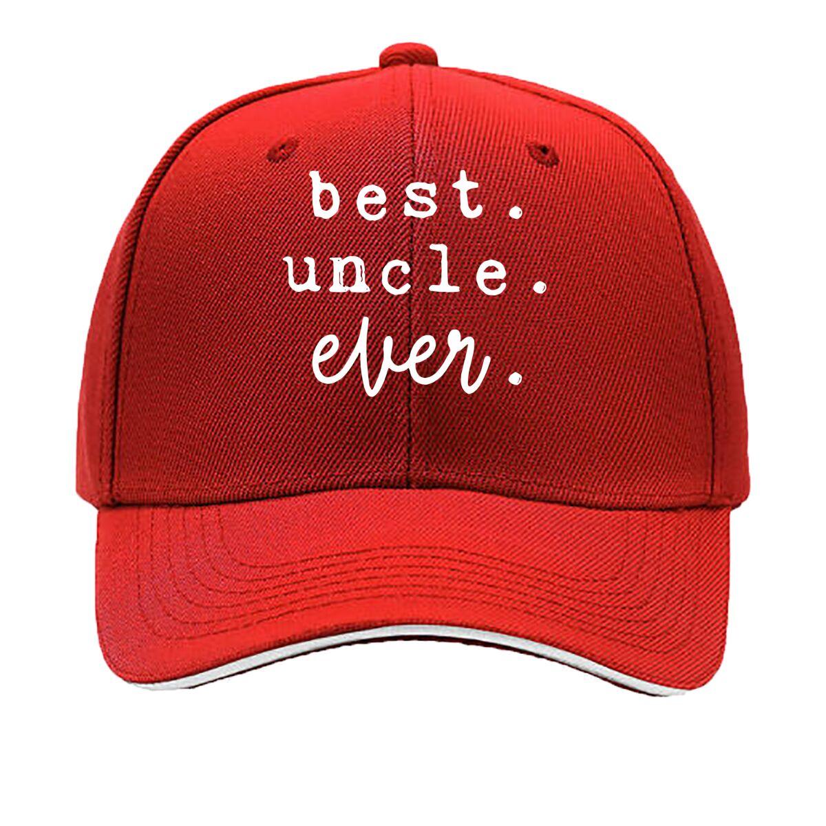 Best Uncle Ever Gift Hip Hop hat Fashion Outdoor Sports Sandwich Baseball Cap One Size