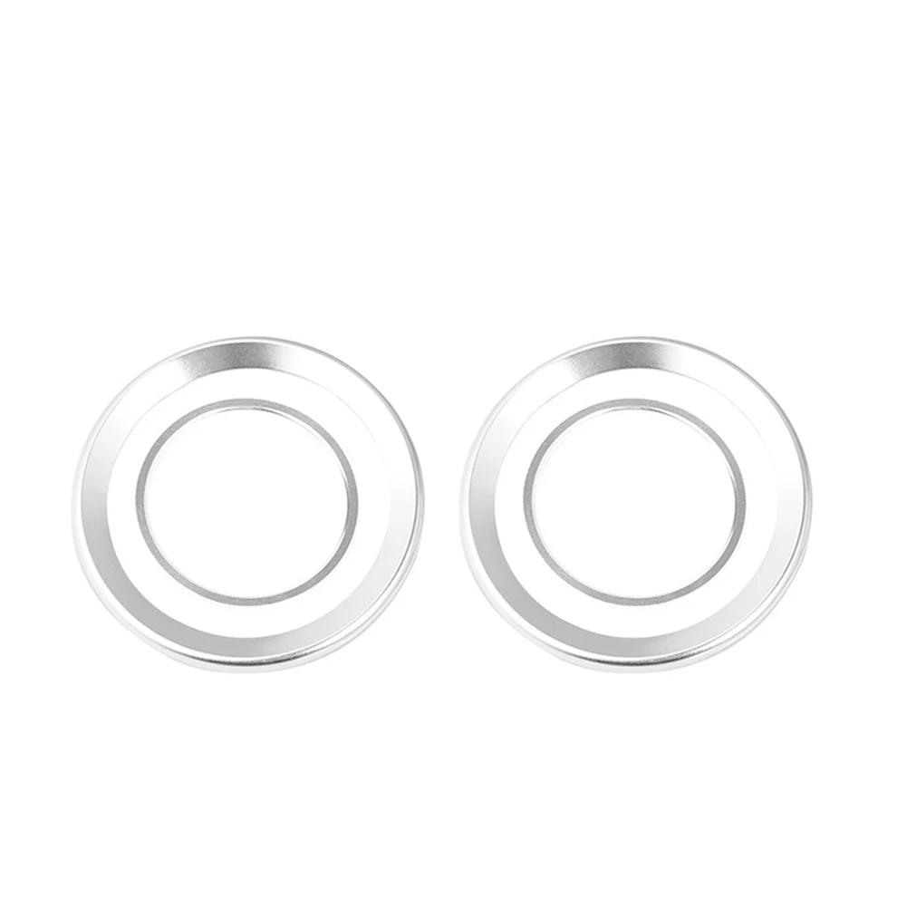 4PCS For MG ZS Air Outlet Cover Car-styling Interior Parts Circle Mouldings Chrome AC Frame Trim Decoration Accessories Auto