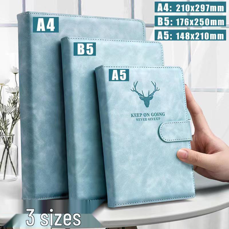 Thickened Leather Deer Head Notebook - Professional Office & Business Use