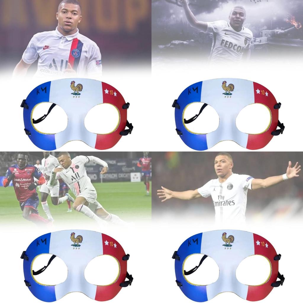Campionato Europeo di Calcio Cosplay Maschera Mbappe Le Coq Gaulois Proteggi Viso
