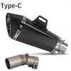 Stainless Steel Mid-Section Exhaust Pipe with Hexagonal Tail for CFMOTO 450NK/450SR Motorcycles