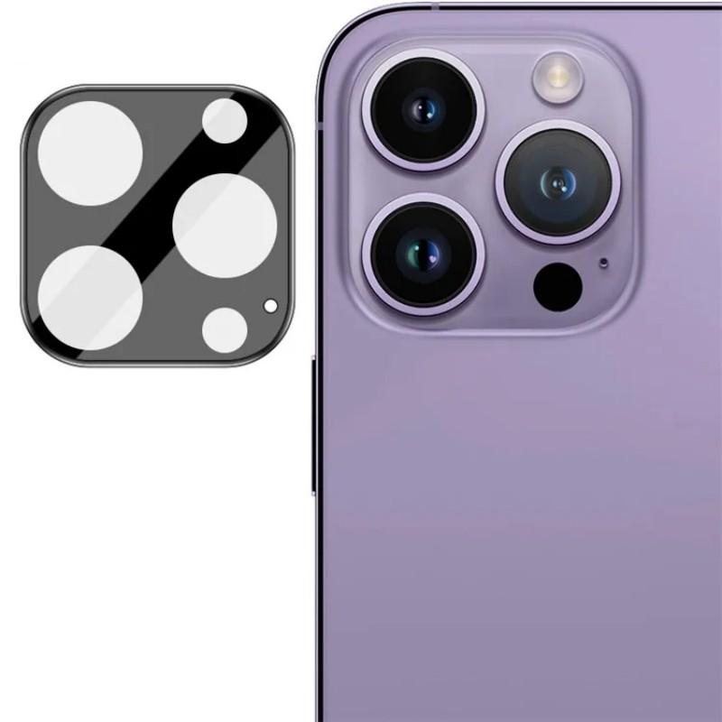 For iPhone 13 Pro 6.1 inch/iPhone 13 Pro Max 6.7 inch Camera Lens Protector WANLONFENG HD Full Black Silk Printed Lens Film