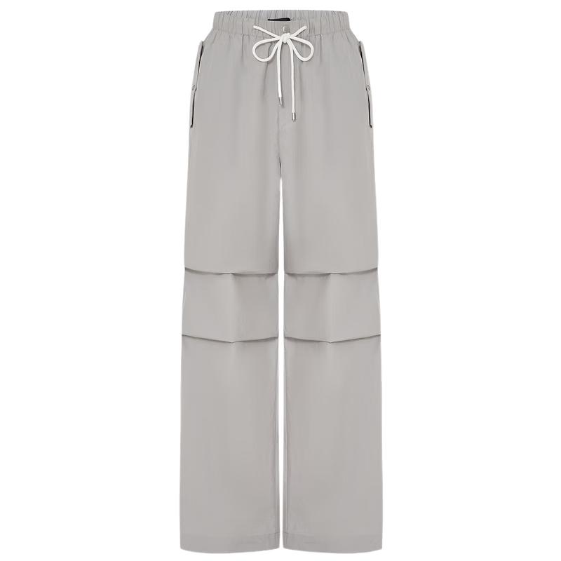 MO&Co. Women's High-Waist Curved Leg Cargo Pants