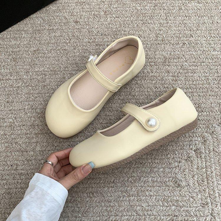 White French light mouth flat sole shoes women's new summer versatile skirt soft sole retro Mary Jane shoes