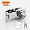 No-Drill Double Door Glass Cabinet Lock for Display & Pet Cabinets