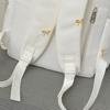 Backpack with Embroidered Bow Pattern for Teenage Girls Daily Use Cute Kawaii Style