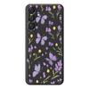 For Samsung Galaxy A16 5G/4G Case Purple Butterflies Pattern Printing Straight Edge TPU Phone Back Cover